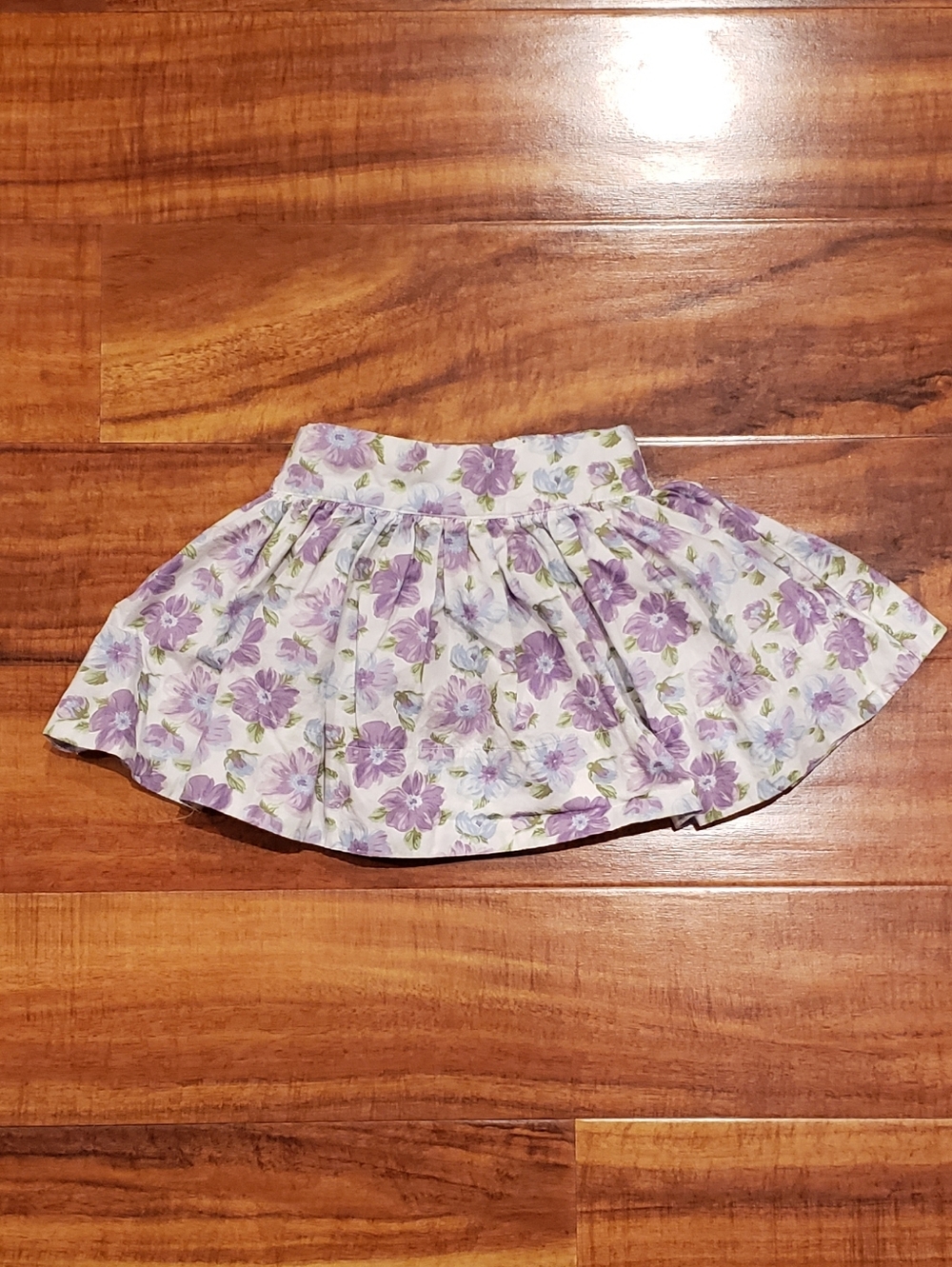 Janie and Jack EUC 12-18 months purple and blue vintage floral skirt w/ bloomers